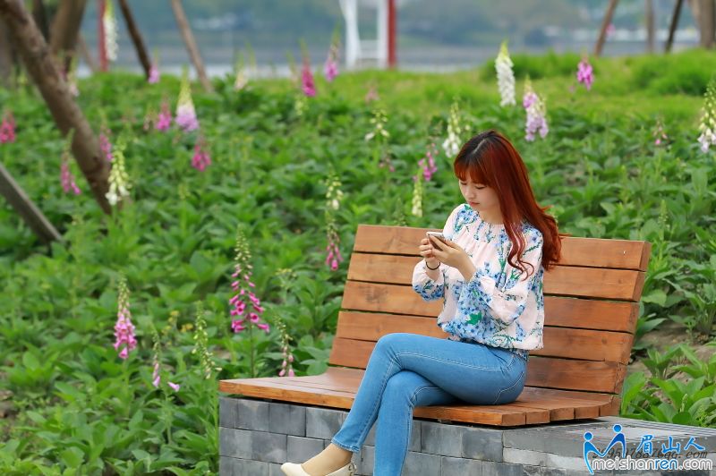 湿地公园 抓拍美女人像